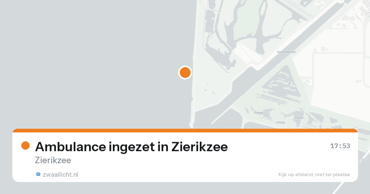 Ambulance ingezet in Zierikzee — 16 aug 2026