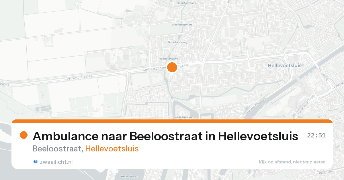 Ambulance naar Beeloostraat in Hellevoetsluis — 21 aug 2026