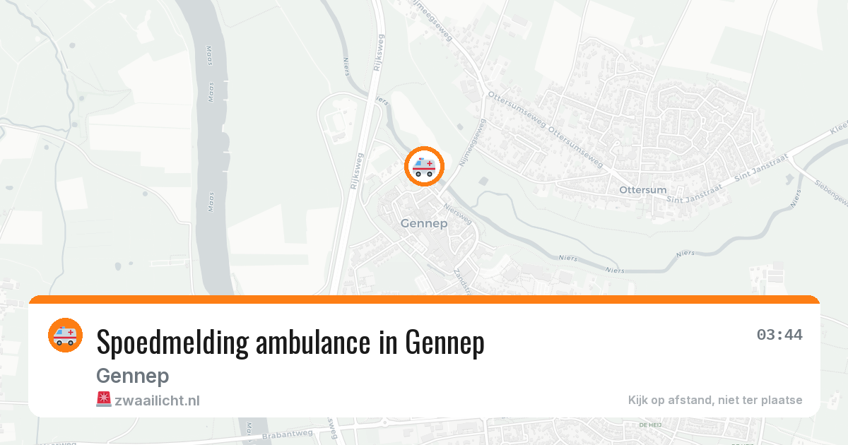 Spoedmelding ambulance in Gennep — 30 jan 2026