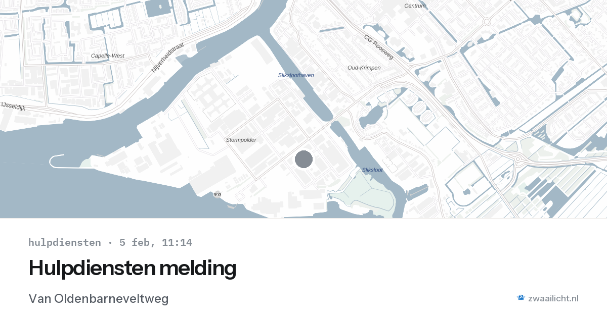 Hulpdiensten melding — 5 feb 2026