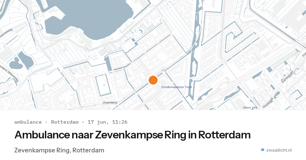 Ambulance naar Zevenkampse Ring in Rotterdam — 17 jun 2026