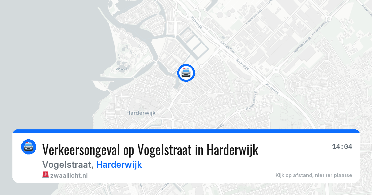 Verkeersongeval op Vogelstraat in Harderwijk — 23 jul 2026