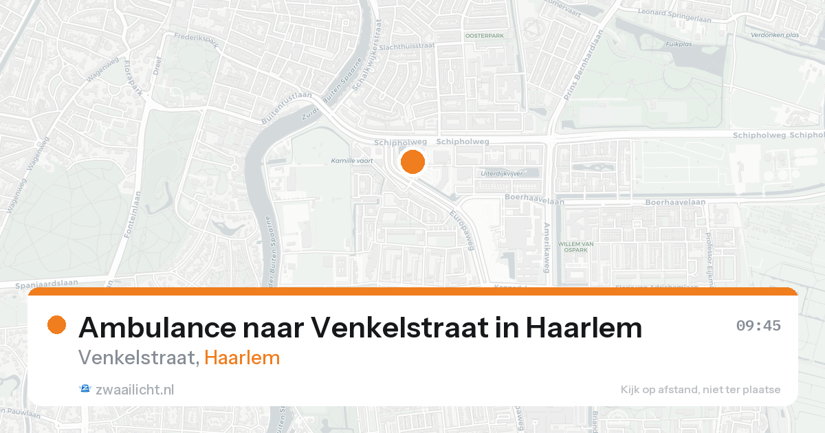 Ambulance naar Venkelstraat in Haarlem — 20 aug 2026