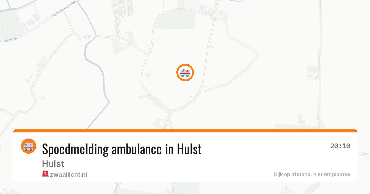 Spoedmelding ambulance in Hulst — 11 aug 2026
