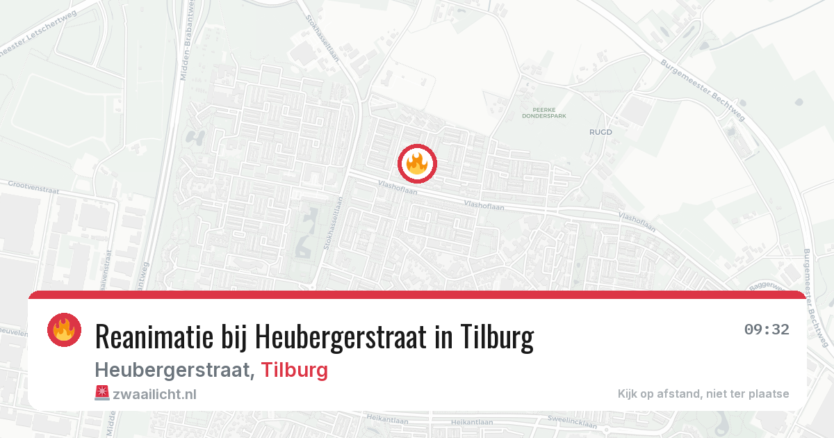 Reanimatie bij Heubergerstraat in Tilburg — 28 jun 2026