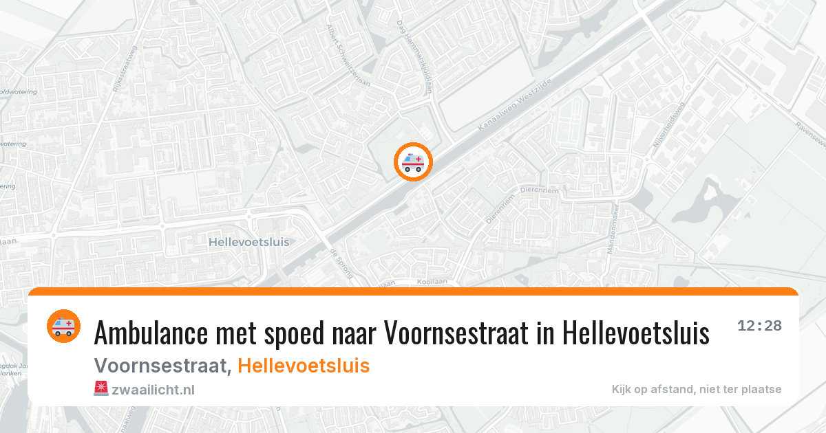 Ambulance met spoed naar Voornsestraat in Hellevoetsluis — 6 mei 2026