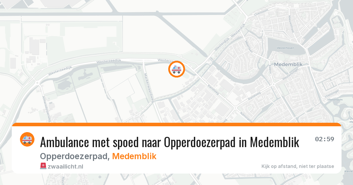 Ambulance met spoed naar Opperdoezerpad in Medemblik — 7 jun 2026