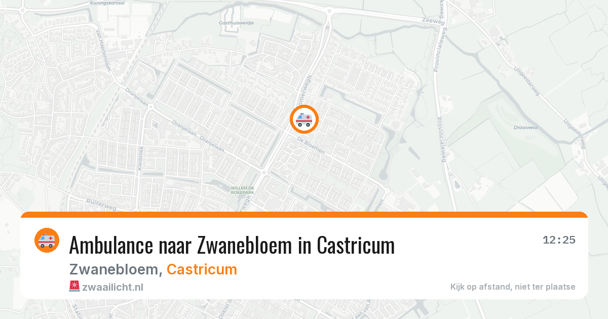 Ambulance naar Zwanebloem in Castricum — 30 apr 2026