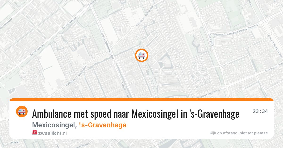 Ambulance met spoed naar Mexicosingel in 's-Gravenhage — 17 jul 2026