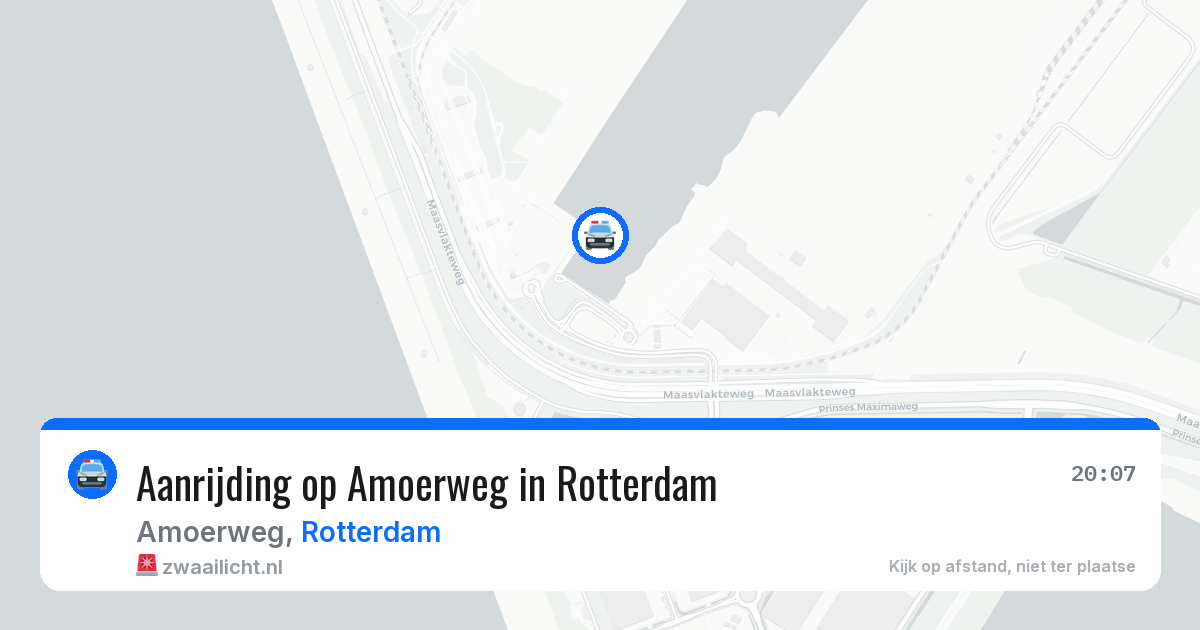 Aanrijding op Amoerweg in Rotterdam — 13 aug 2026