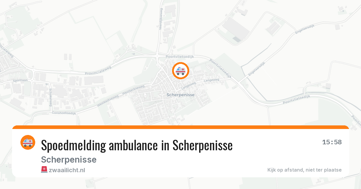 Spoedmelding ambulance in Scherpenisse — 5 jul 2026