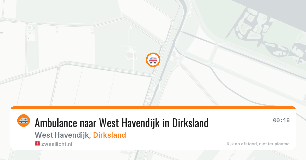Ambulance naar West Havendijk in Dirksland — 25 apr 2026