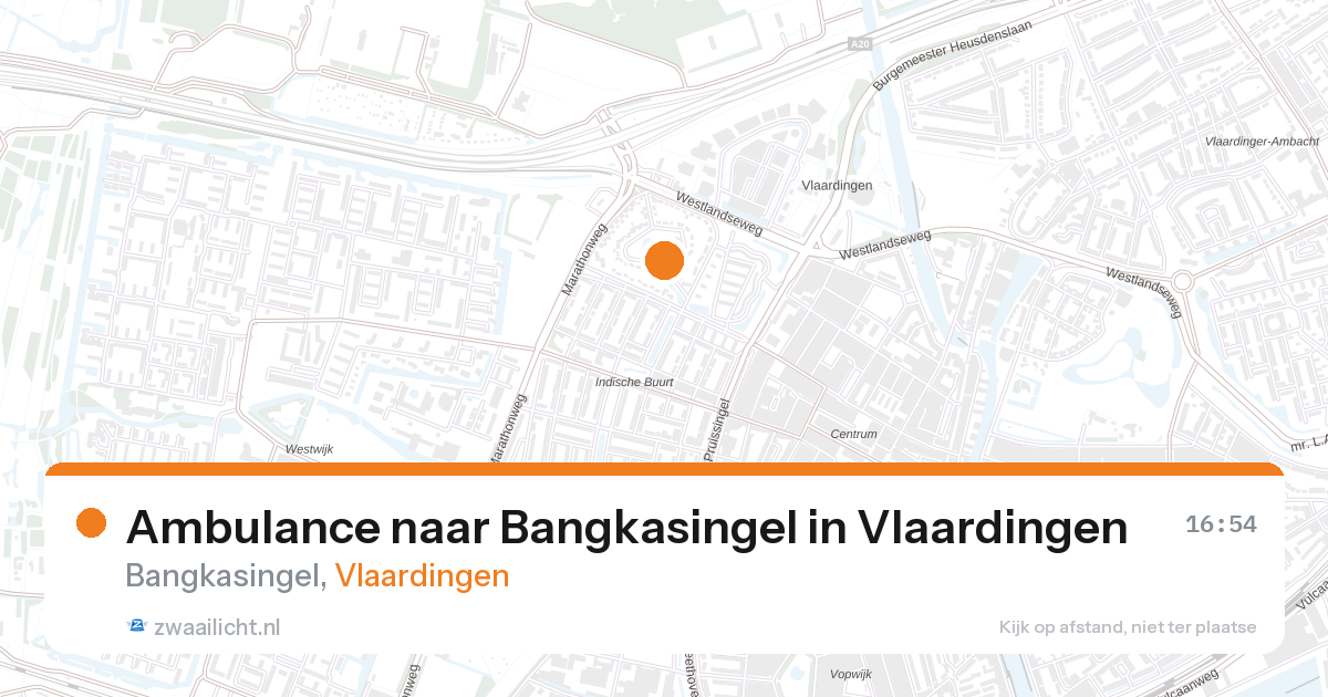 Ambulance naar Bangkasingel in Vlaardingen — 25 feb 2026
