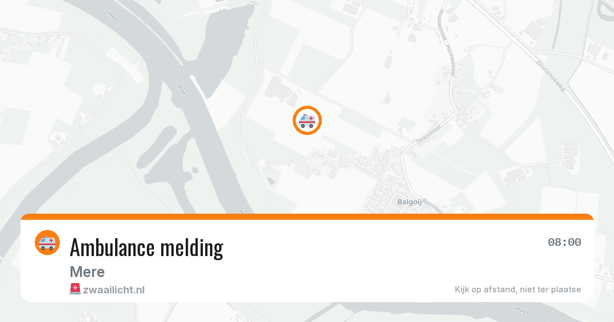 Ambulance melding — 3 mei 2026