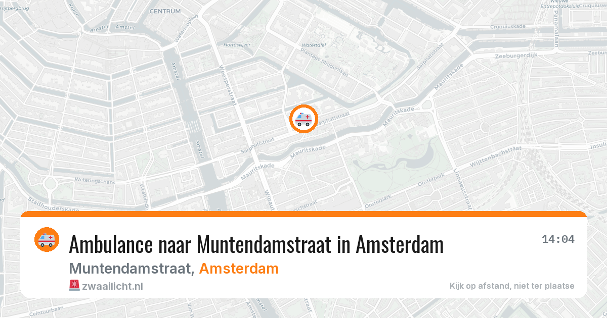 Ambulance naar Muntendamstraat in Amsterdam — 11 aug 2026