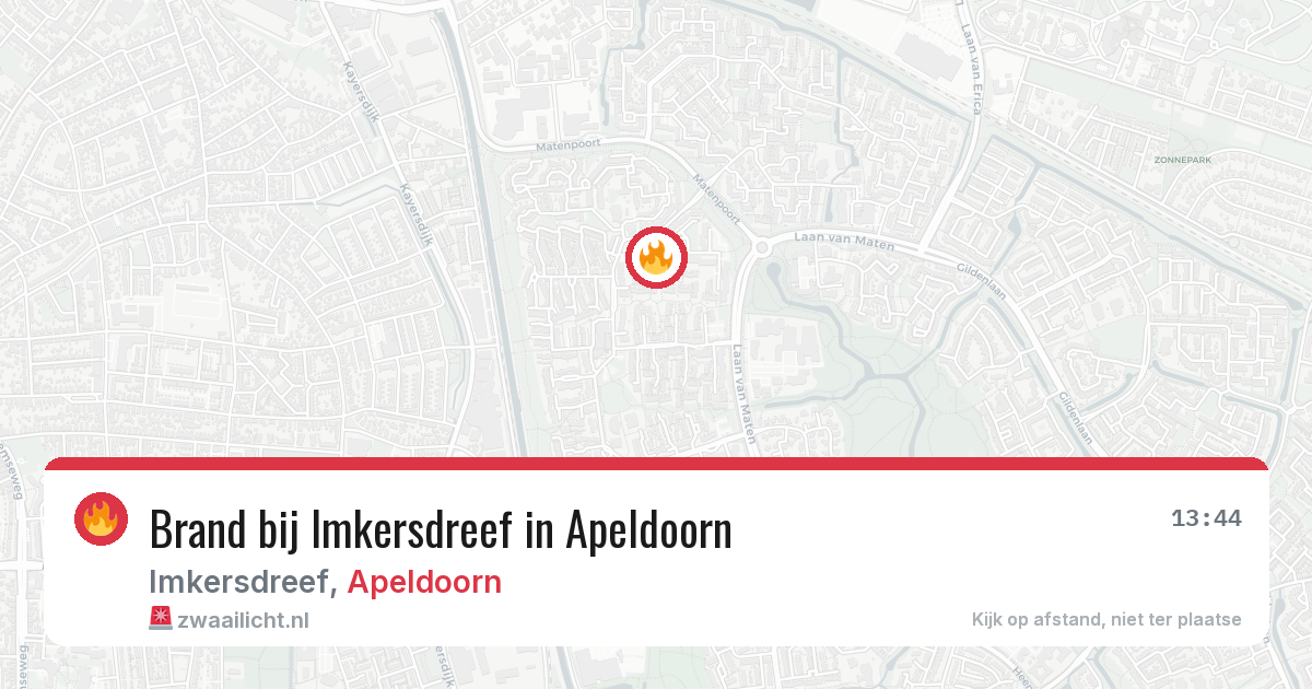 Brand bij Imkersdreef in Apeldoorn — 28 jun 2026