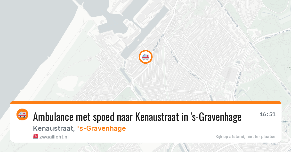 Ambulance met spoed naar Kenaustraat in 's-Gravenhage — 8 jun 2026
