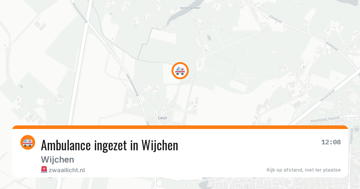 Ambulance ingezet in Wijchen — 13 mei 2026