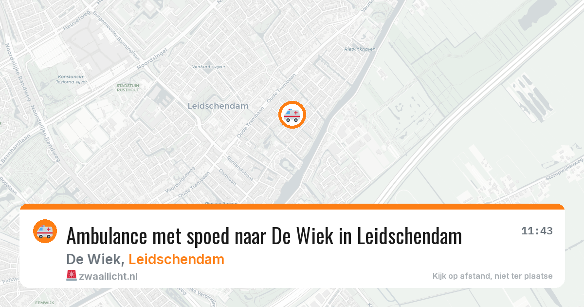 Ambulance met spoed naar De Wiek in Leidschendam — 27 jun 2026
