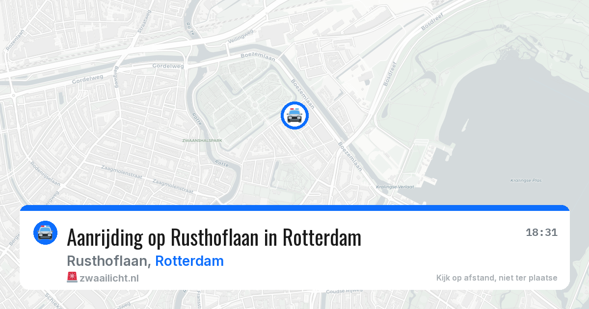 Aanrijding op Rusthoflaan in Rotterdam — 26 jun 2026