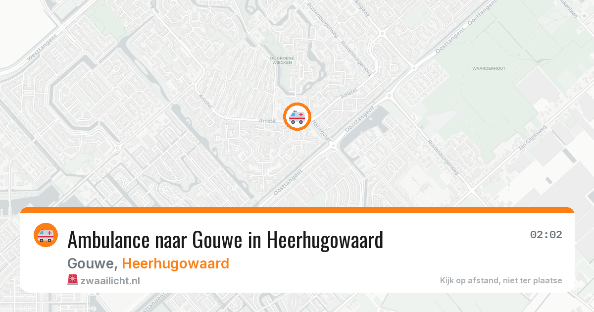 Ambulance naar Gouwe in Heerhugowaard — 12 jun 2026