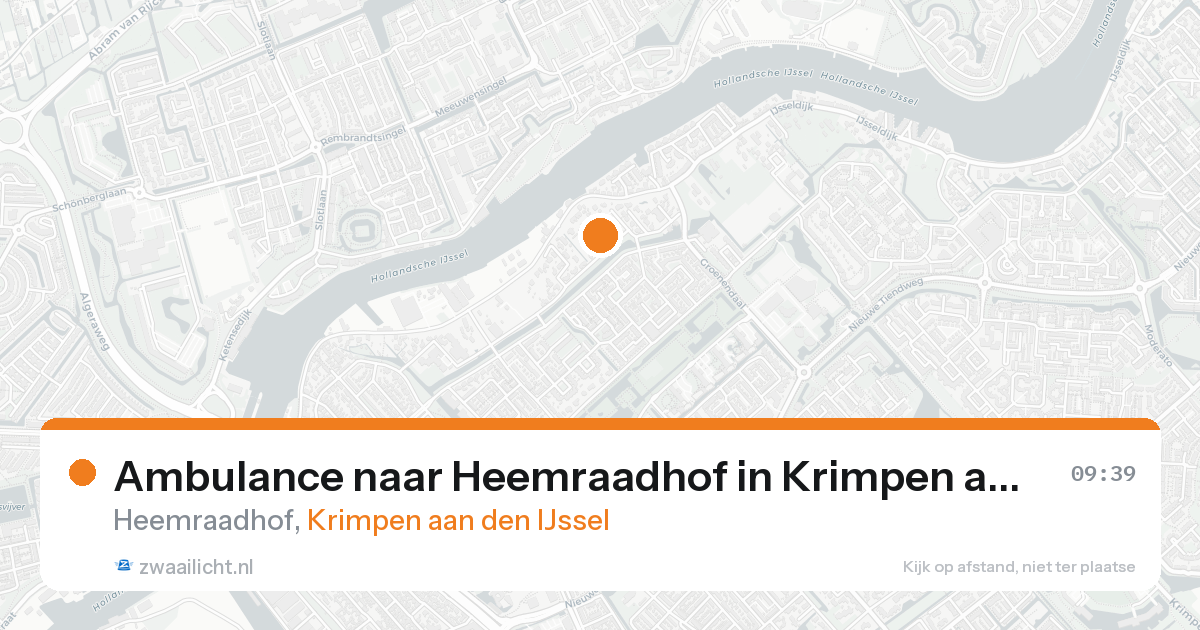 Ambulance naar Heemraadhof in Krimpen aan den IJssel — 30 mei 2026