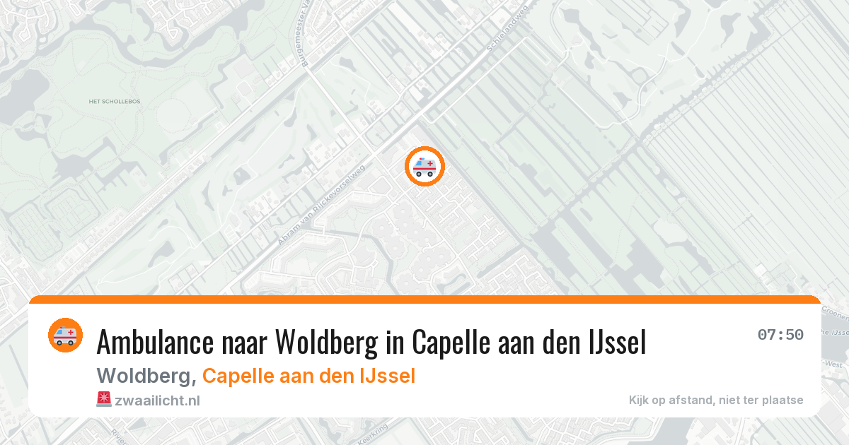 Ambulance naar Woldberg in Capelle aan den IJssel — 26 mrt 2026