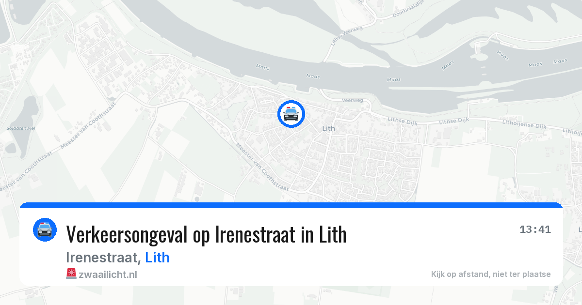 Verkeersongeval op Irenestraat in Lith — 27 jan 2026