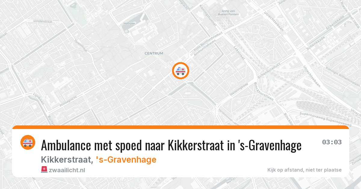 Ambulance met spoed naar Kikkerstraat in 's-Gravenhage — 31 jul 2026