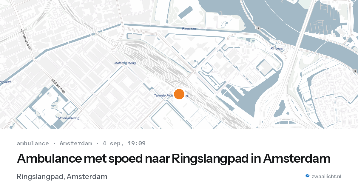 Ambulance met spoed naar Ringslangpad in Amsterdam — 4 sep 2026