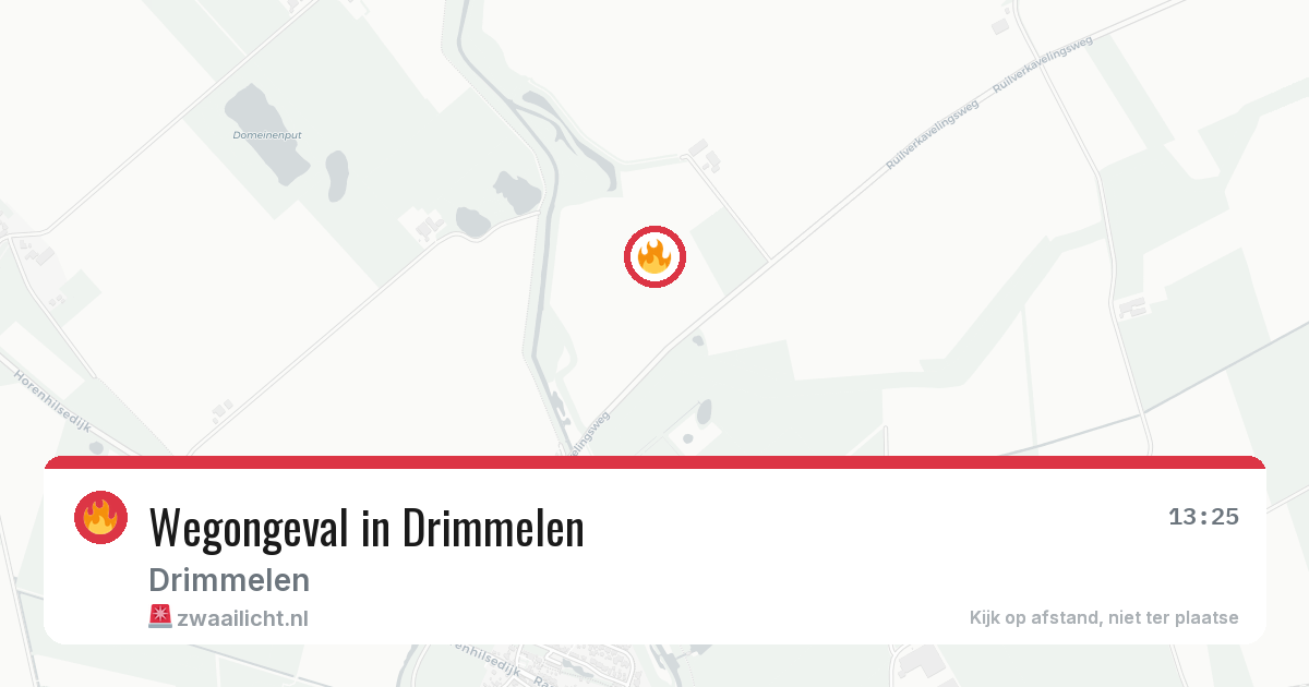 Wegongeval in Drimmelen — 17 jul 2026