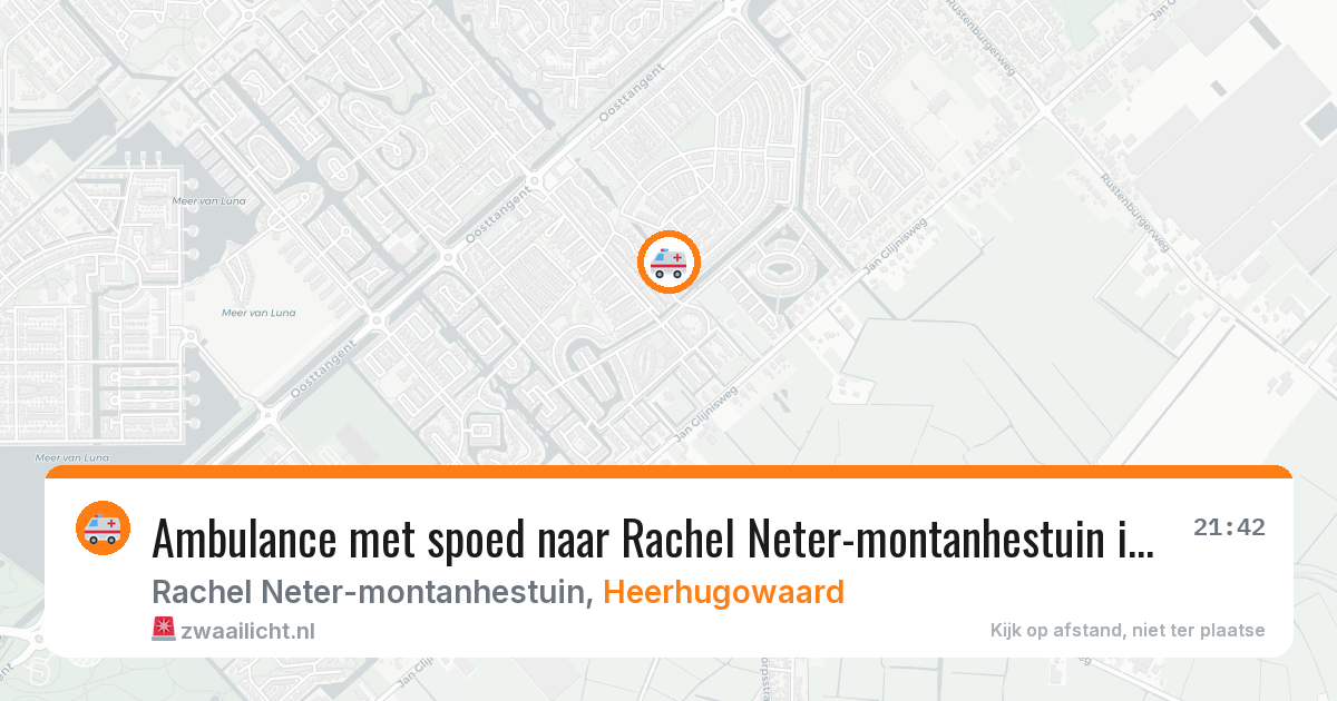 Ambulance met spoed naar Rachel Neter-montanhestuin in Heerhugowaard — 11 mrt 2026