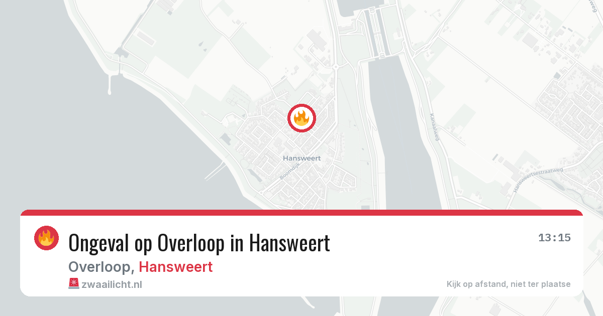 Ongeval op Overloop in Hansweert — 22 mei 2026