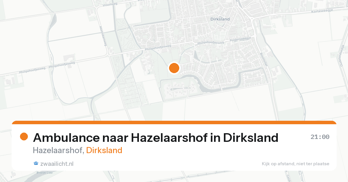 Ambulance naar Hazelaarshof in Dirksland — 11 jul 2026