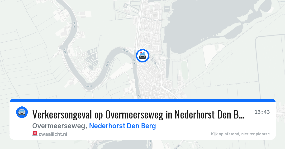 Verkeersongeval op Overmeerseweg in Nederhorst Den Berg — 8 apr 2026