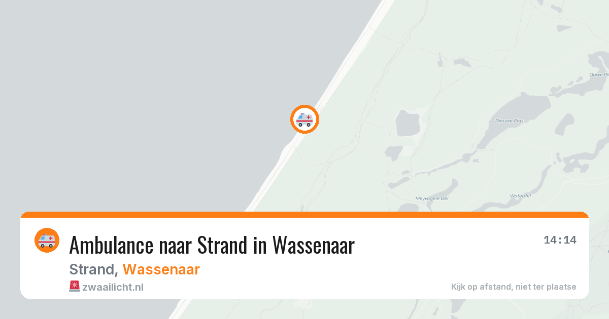 Ambulance naar Strand in Wassenaar — 26 jun 2026