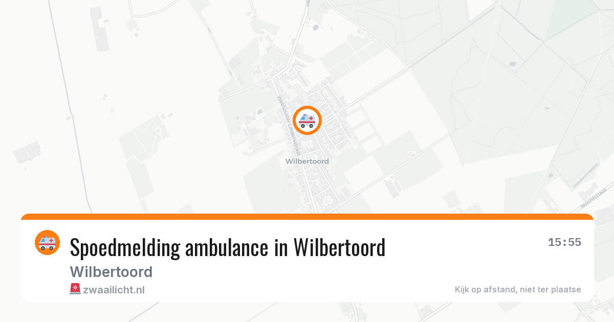 Spoedmelding ambulance in Wilbertoord — 17 jun 2026