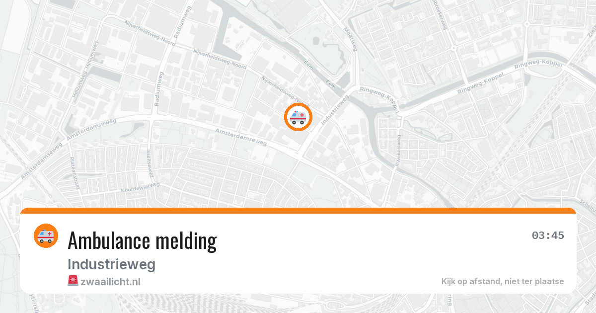 Ambulance melding — 31 mei 2026
