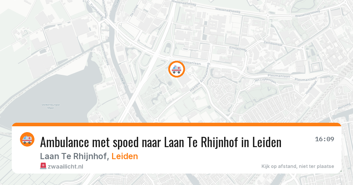 Ambulance met spoed naar Laan Te Rhijnhof in Leiden — 3 apr 2026
