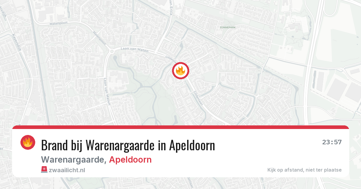 Brand bij Warenargaarde in Apeldoorn — 20 jun 2026