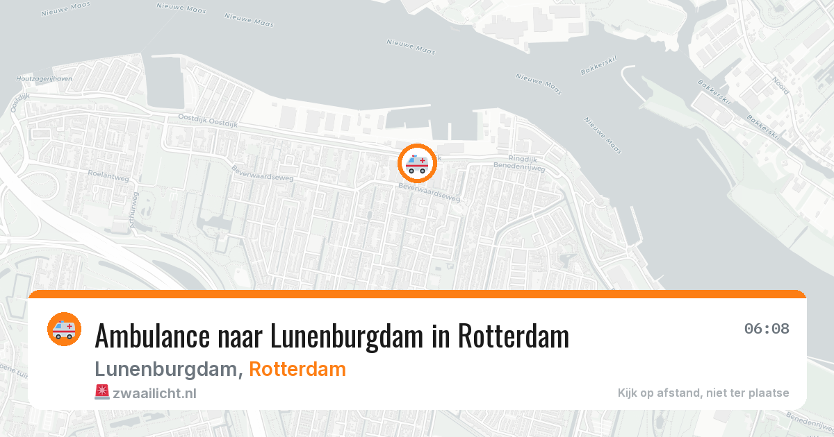 Ambulance naar Lunenburgdam in Rotterdam — 28 mei 2026