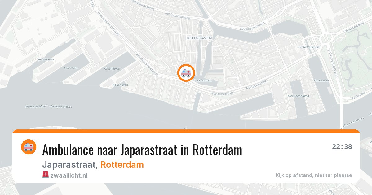 Ambulance naar Japarastraat in Rotterdam — 21 jun 2026
