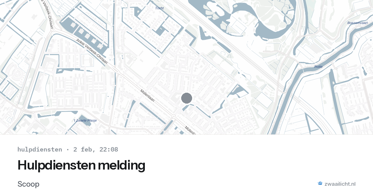 Hulpdiensten melding — 2 feb 2026