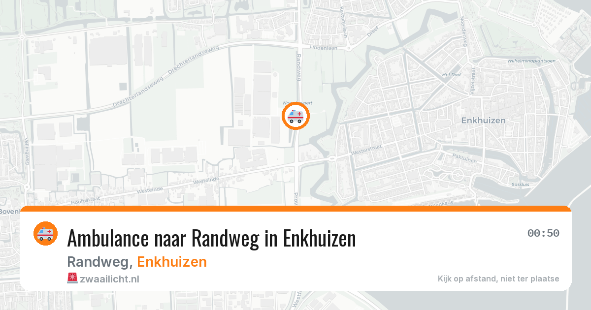 Ambulance naar Randweg in Enkhuizen — 28 jul 2026