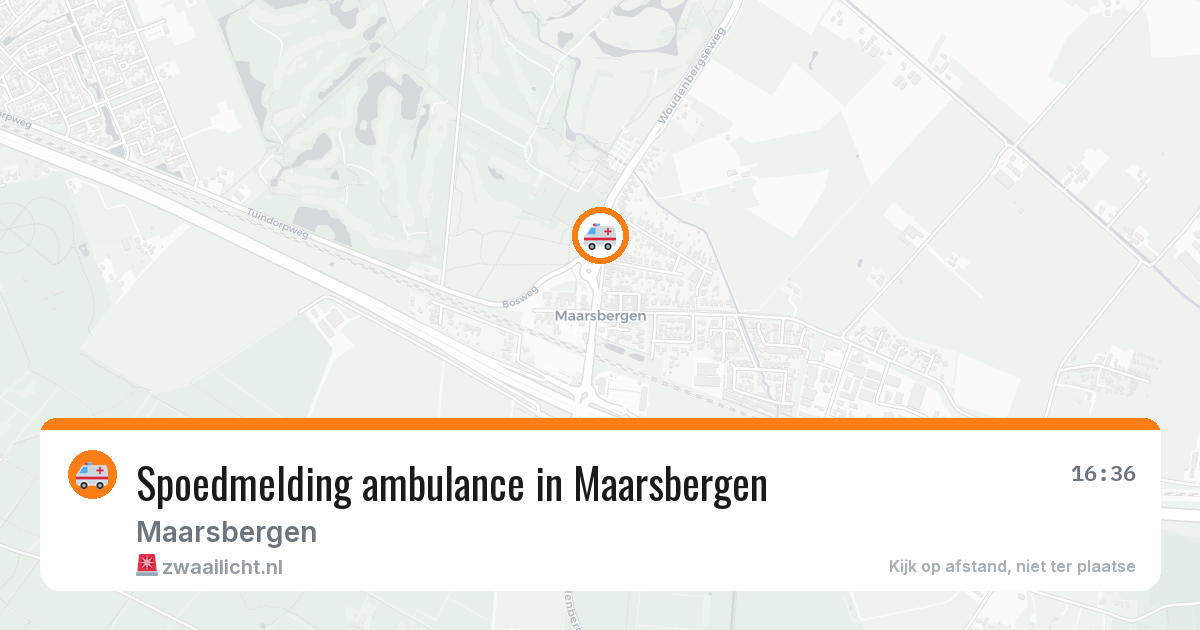 Spoedmelding ambulance in Maarsbergen — 9 jun 2026