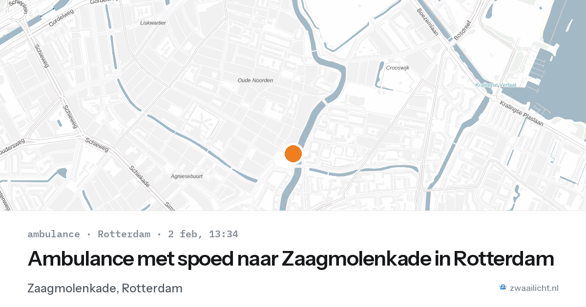 Ambulance met spoed naar Zaagmolenkade in Rotterdam — 2 feb 2026