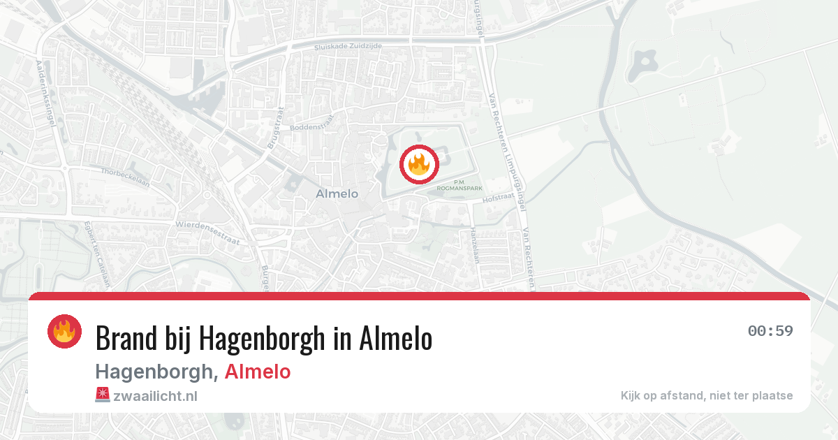 Brand bij Hagenborgh in Almelo — 4 aug 2026