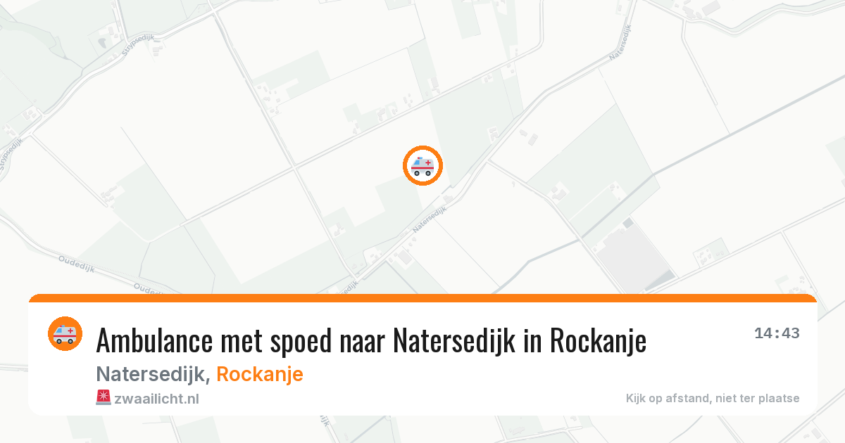 Ambulance met spoed naar Natersedijk in Rockanje — 2 aug 2026