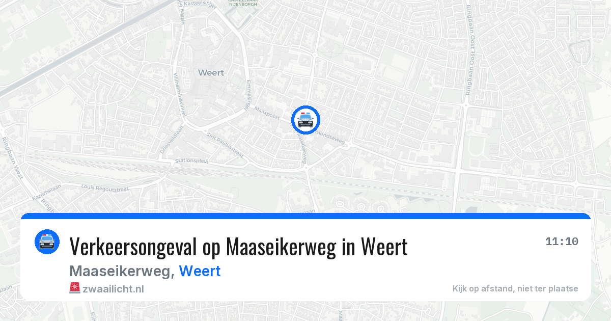 Verkeersongeval op Maaseikerweg in Weert — 27 mrt 2026