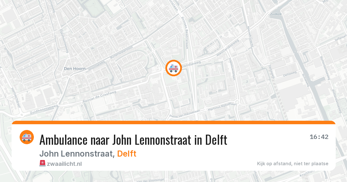 Ambulance naar John Lennonstraat in Delft — 11 mrt 2026
